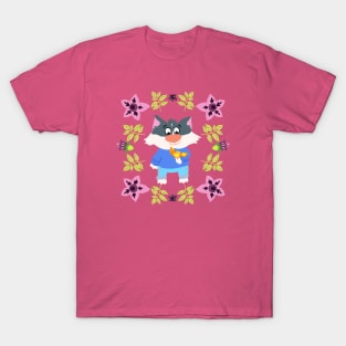 Cat and bird T-Shirt